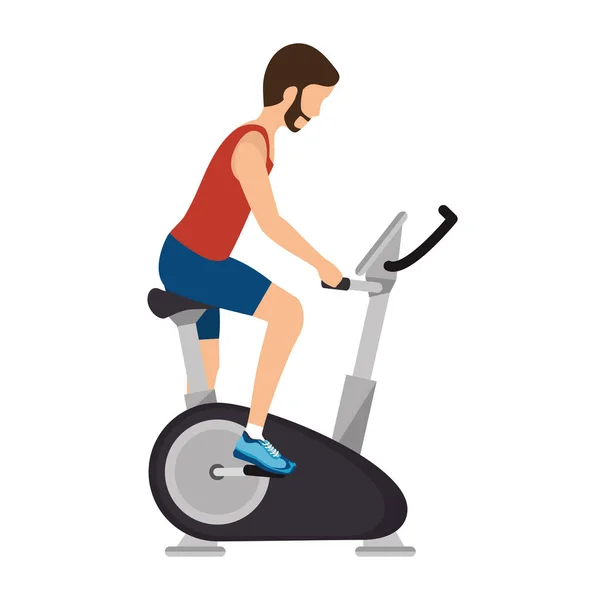 Machine gym apparatuur-symbool — Stockvector