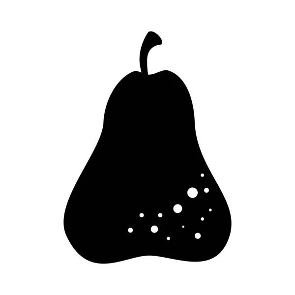 Fresh fruit isolated icon — Stock Vector