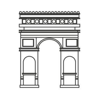 triumph arch france isolated icon clipart