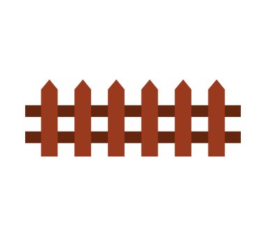 çit çiftlik izole simgesi