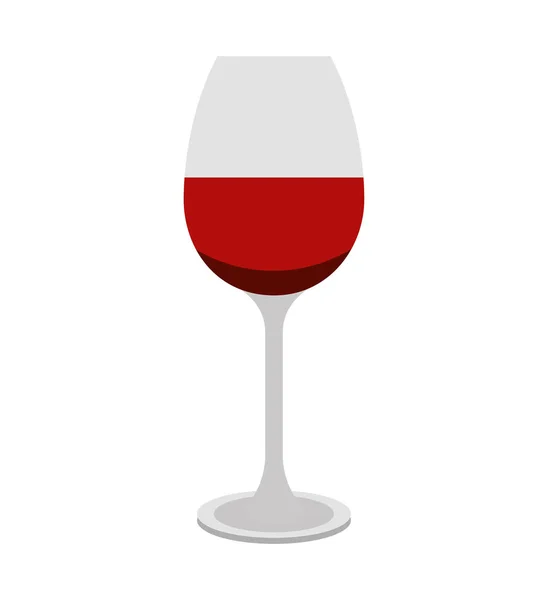 Wine cup drink isolated icon — Stock Vector