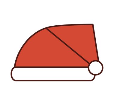 Noel şapka dekoratif simgesi