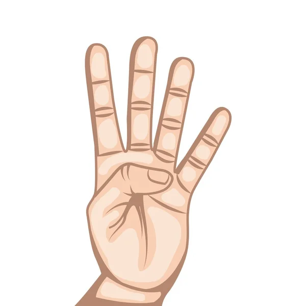 Mänsklig handdesign — Stock vektor