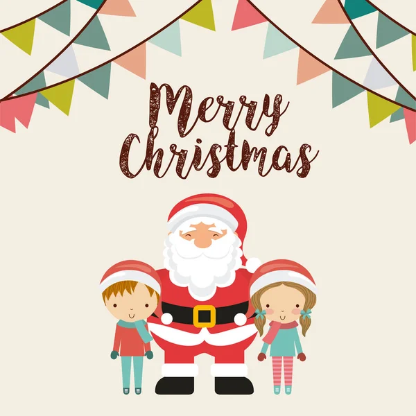 Merry christmas ontwerp — Stockvector