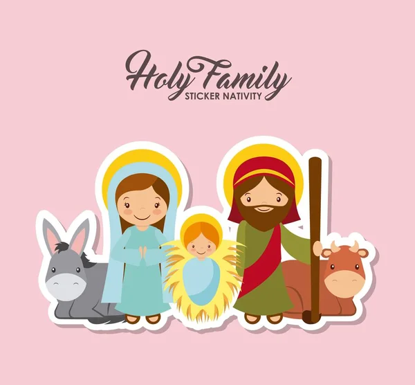 Projeto da família holy —  Vetores de Stock