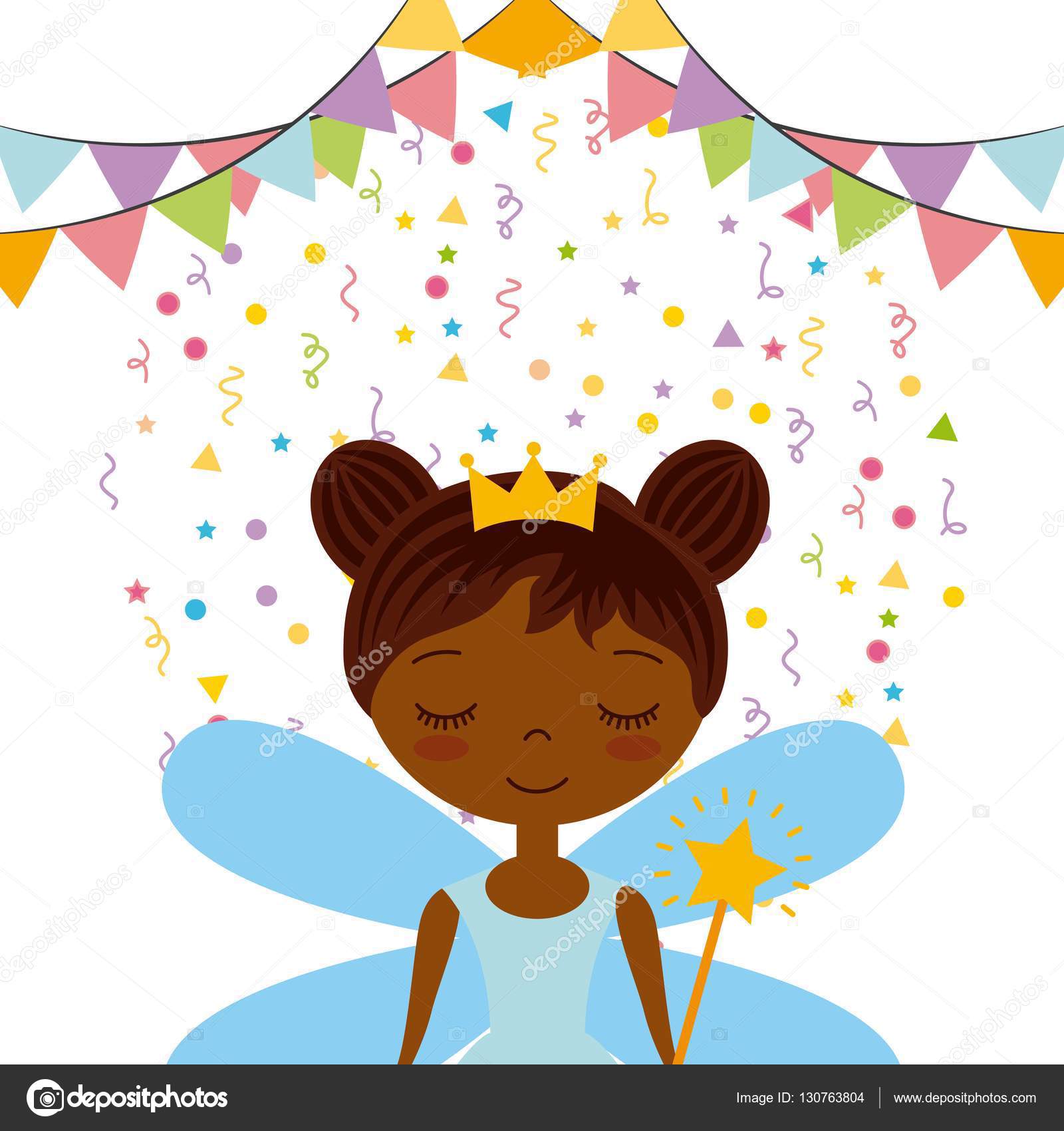 Fairy Birthday Card Stock Vector Image By C Yupiramos