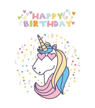 Download Unicorn Birthday Invitation Free Vector Eps Cdr Ai Svg Vector Illustration Graphic Art