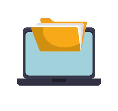 dizüstü bilgisayar aygıtı izole edilmiş simge