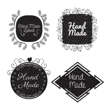 el yapımı Etiketler tek renkli simge