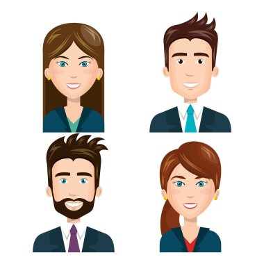 karakter iş adamları ayarla