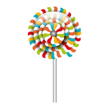 lolipop şeker tatlı izole simgesi