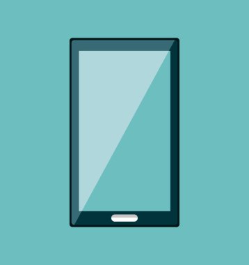 Smartphone teknoloji veri düz simgesi