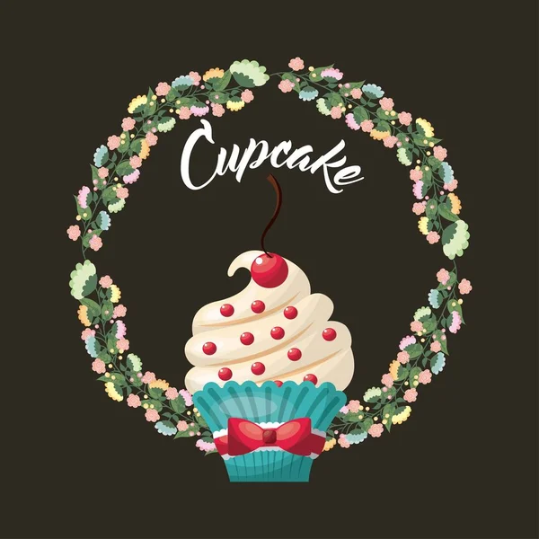 Diseño pastelería cupcake — Archivo Imágenes Vectoriales