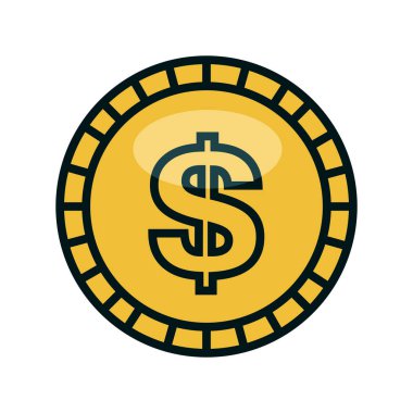 sikke para izole simgesi