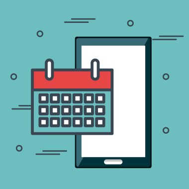 Takvim hatırlatma izole simgesini