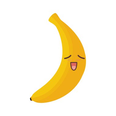 taze meyve karakter izole simgesi