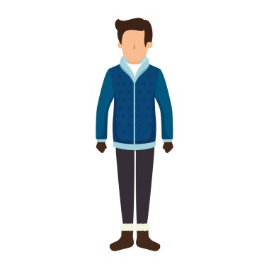 kişinin karakteri ile kış giysileri