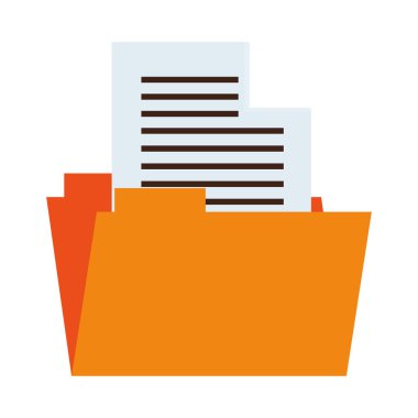 Belgeler klasörünü izole simgesi