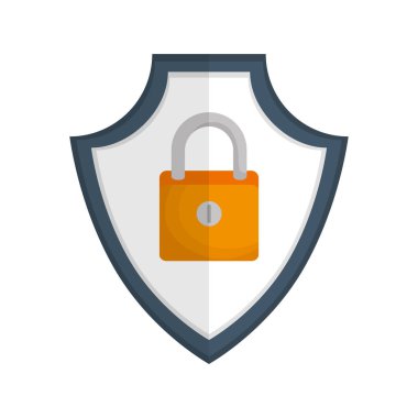 güvenli asma kilit güvenlik izole simgesi