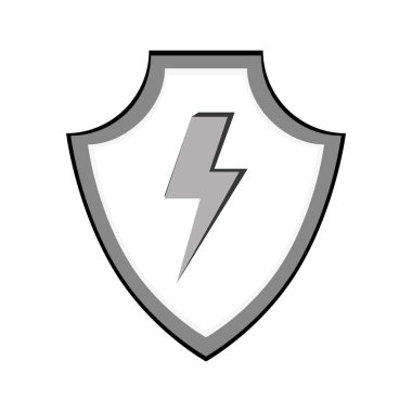 kalkan güvenlik görevlisi izole simgesi