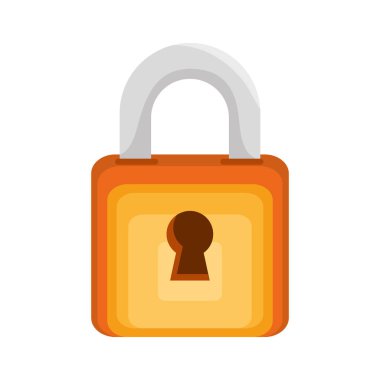 güvenli asma kilit güvenlik izole simgesi