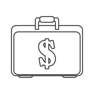 Portföy iş izole simgesi