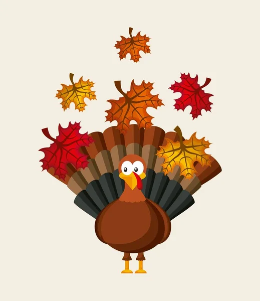 Joyeux Thanksgiving Carte — Image vectorielle