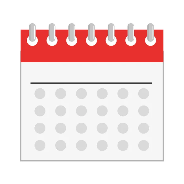 Recordatorio de calendario icono aislado — Archivo Imágenes Vectoriales