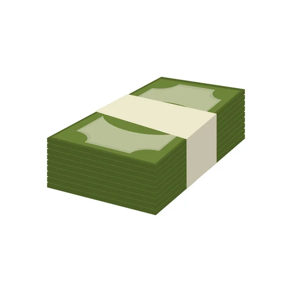 Factura dinero aislado icono — Vector de stock