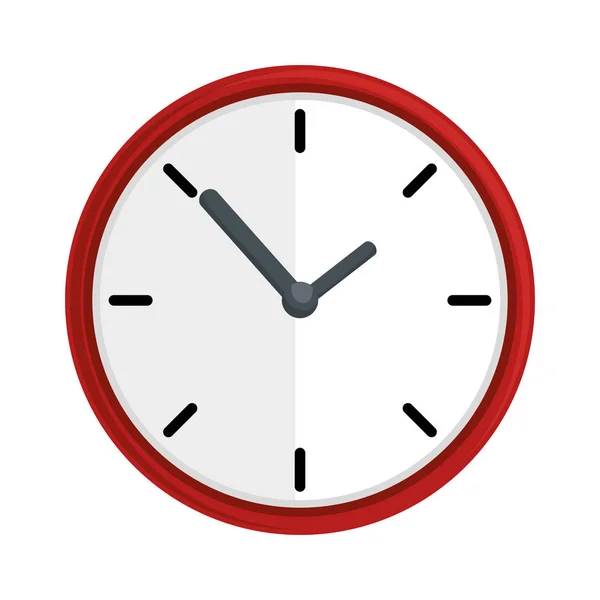 Time klok geïsoleerde pictogram — Stockvector