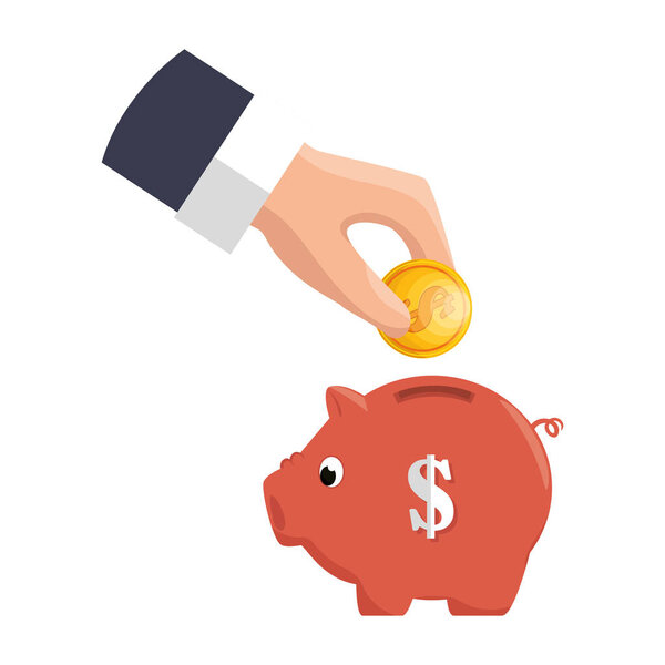 piggy savings money icon