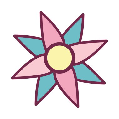 çiçek şirin izole simgesi