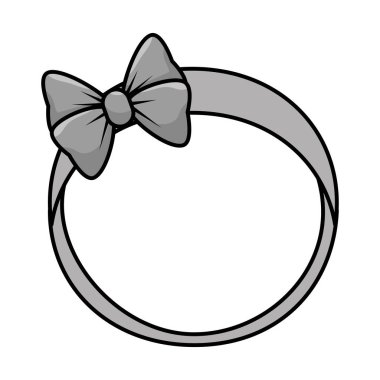 sevimli kadın kafa bandı simgesi