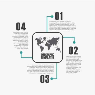 Infographic şablonları tasarım