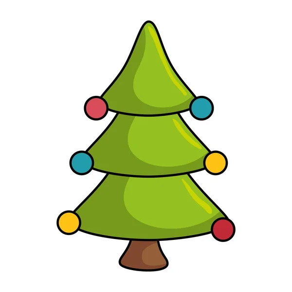 Feliz Natal árvore celebração — Vetor de Stock