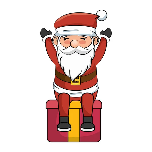 Cute santa claus character — Stock Vector