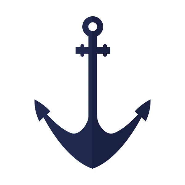 Ancre de navire cadre maritime — Image vectorielle