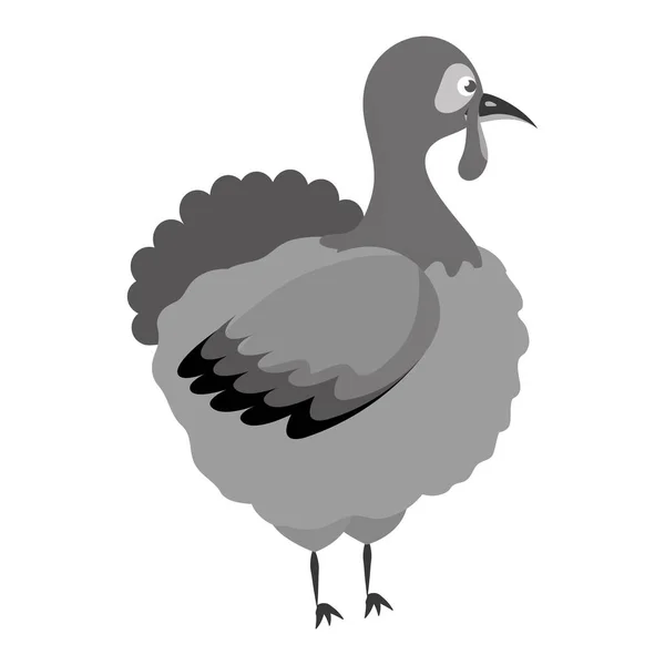 Icono de carácter de pavo de acción de gracias — Vector de stock