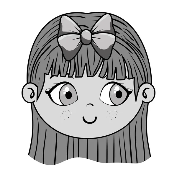 Sevimli küçük kız karakter — Stok Vektör