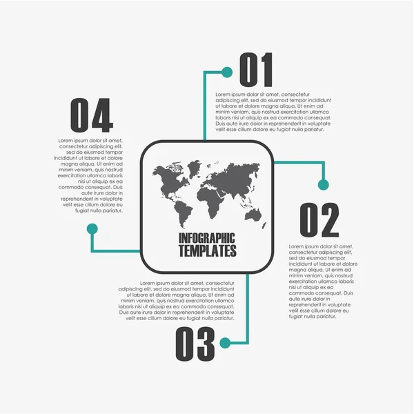 Design modelli infografici — Vettoriale Stock