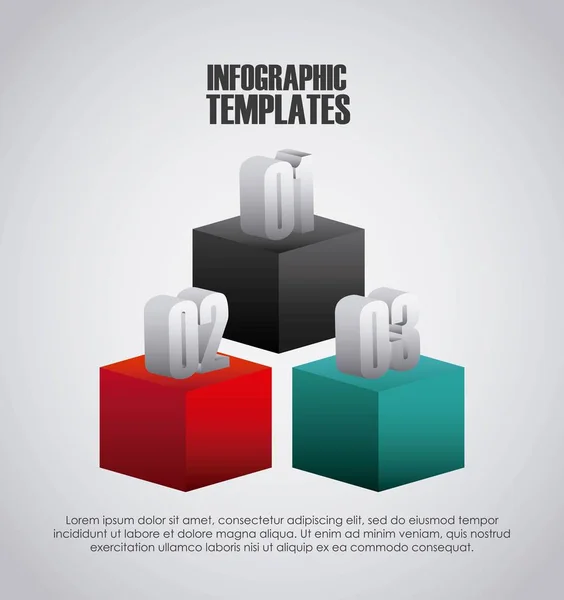 Infographic templates design — Stock Vector