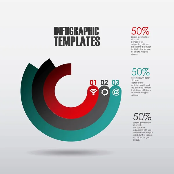 Diseño de plantillas infográficas — Vector de stock