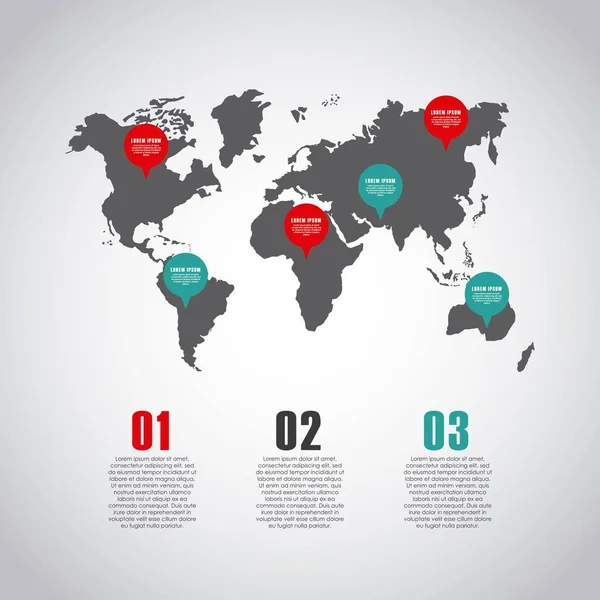 Modelo de apresentação infográfica —  Vetores de Stock