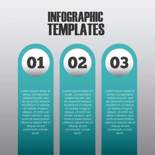 Modello di presentazione infografica — Vettoriale Stock