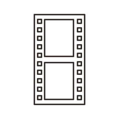 Kaseti video kayıt düz simgesi