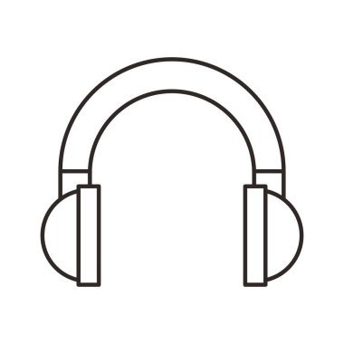 kulaklık ses aygıtı izole simgesi