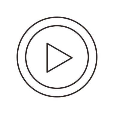 Film düğmesini düz simgesi oynamak