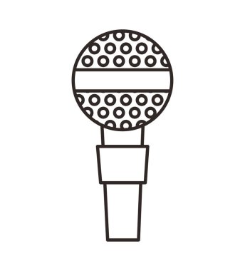 mikrofon aygıtı izole simgesi