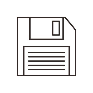 disket izole simgesi