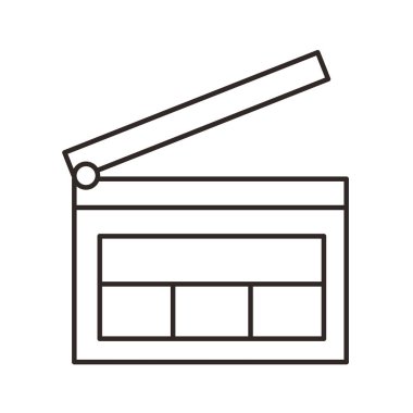 Clapper kurulu izole simgesi